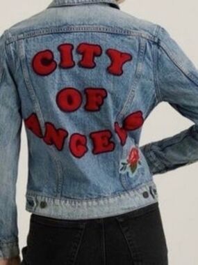 Lucky Brand City Of Angels Denim Jacket Size Small
